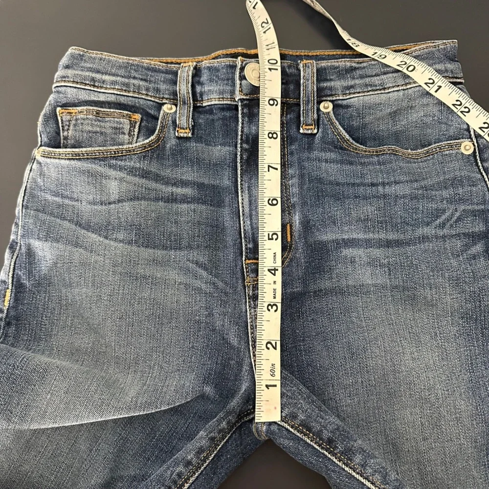 Hudson Heartbreaker High Rise Distressed Bootcut Denim Jeans Blue Size 25‎